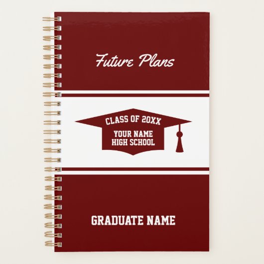 High School afstuderen Class jaar cadeaukalender Planner (Voorkant)