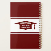 High School afstuderen Class jaar cadeaukalender Planner (Achterkant)