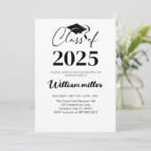 High School Afstuderen Class of 2025, Minimaal afs Kaart (Staand voorkant)