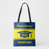 High school Afstuderen Day Class of 2024 op maat Tote Bag (Voorkant)