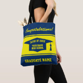 High school Afstuderen Day Class of 2024 op maat Tote Bag (Dichtbij)
