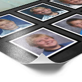 High School Afstuderen Foto Collage K-12 Gold Afdruk (Hoek)