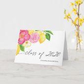 High School Afstuderen Gifts College Afstudeerder  Kaart (Gele Bloem)