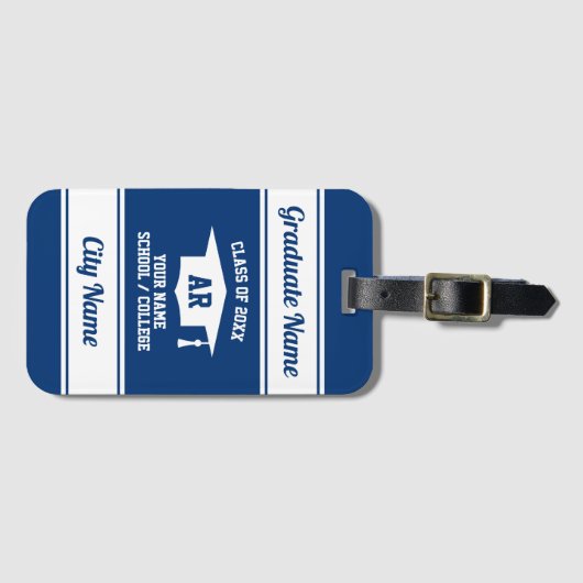 High School afstuderen klas van 2025 cadeau reizen Bagagelabel (Voorkant (horizontaal))