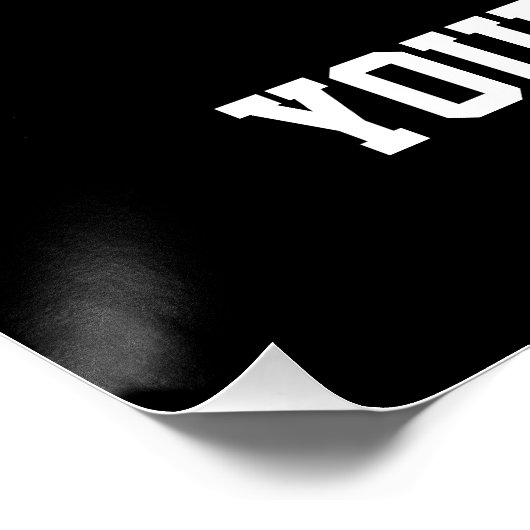 High School Afstuderen Klasse van 2025 custom Perfect Poster (Hoek)