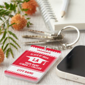 High School afstuderen Klasse van 2025 senior afst Sleutelhanger (Voorkant Rechts)