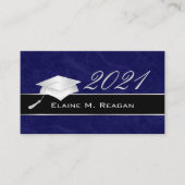 High School Afstuderen Name Cards - 2010 Contactkaartje (Voorkant)