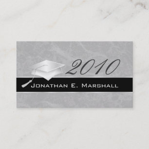 High School Afstuderen Name Cards - 2010 Contactkaartje