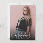 High School Afstuderen Party Foto Afstuderen Kaart (Voorkant)