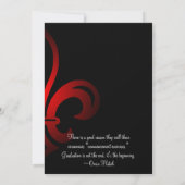 High School Afstuderen Red op zwart Kaart (Achterkant)