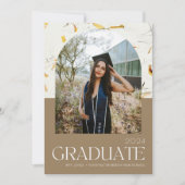 High School Arch Foto Afstudeerfeest Uitnodigen Aankondiging (Voorkant)