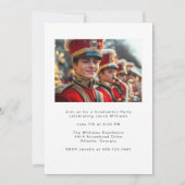 High School Band Modern 2 Foto Afstuderen Party Kaart (Achterkant)