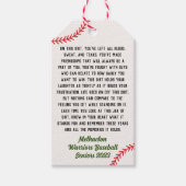 High School Baseball Senior Cft Memory Cadeaulabel (Voorkant)