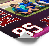 High School Basketball Team Sports Photo Collage Poster (Hoek)