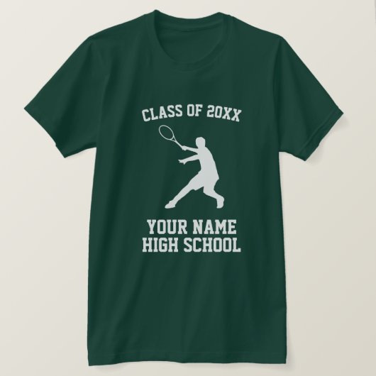 High School Class of 20xx tennis shirt (Design voorkant)