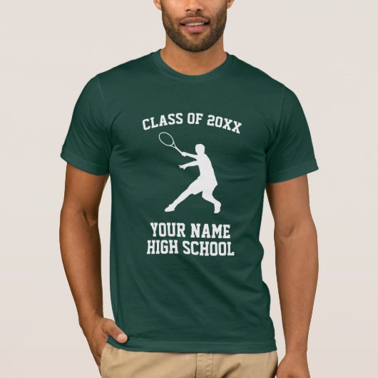 High School Class of 20xx tennis shirt (Voorkant)