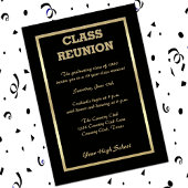 High School Class Reunion in het zwart Kaart