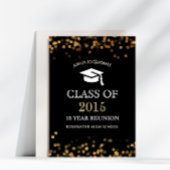 High School Class Reunion Zwart Goud Kaart