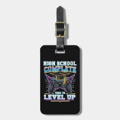 High School Complete Gamer Gaming Afstuderen Bagagelabel (Voorkant verticaal)