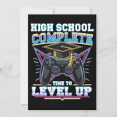 High School Complete Gamer Gaming Afstuderen Kaart (Voorkant)