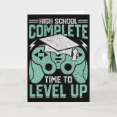 High School Complete Time To Level Up Video Game G Kaart (Voorkant)
