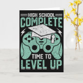 High School Complete Time To Level Up Video Game G Kaart (Gele Bloem)