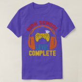 High School Complete Video Game Senior Afstuderen T-shirt (Design voorkant)
