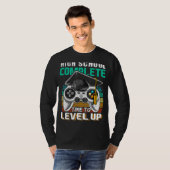High School Complete Video Game Senior Afstuderen T-shirt (Voorkant volledig)