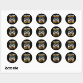 High School Complete Video Game Senior Graduation  Ronde Sticker (Vel)