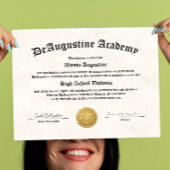 High School Diploma for Homeschool Poster