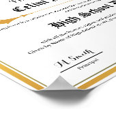 High School Diploma Replica Poster - Fake Gold Zee (Hoek)