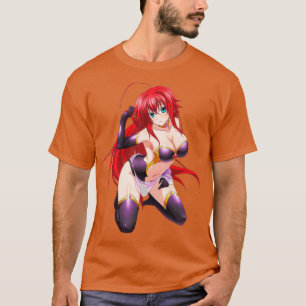 High School DxD Rias Gremory Black Suit T-shirt