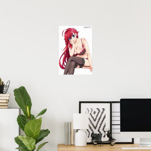 High School DxD Rias Gremory Poster (Thuiskantoor)