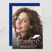 High School Foto Afstuderen Aankondiging Kaart (Voorkant / Achterkant)