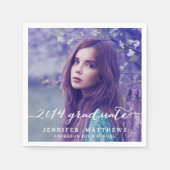 High School Foto Afstuderen Papieren servetten (Voorkant)