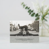 High School Foto Afstuderen Party Jongens Modern Uitnodiging Briefkaart (Staand voorkant)