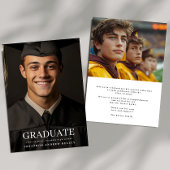 High School Fototypografie Afstuderen Aankondiging