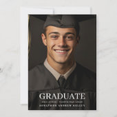 High School Fototypografie Afstuderen Aankondiging (Voorkant)