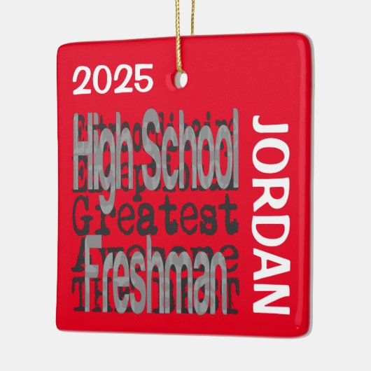 High School Freshman Extraordinaire CUSTOM Keramisch Ornament (Links)