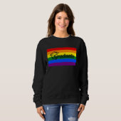 High School Graduate College Gay Pride Flag Trui (Voorkant volledig)