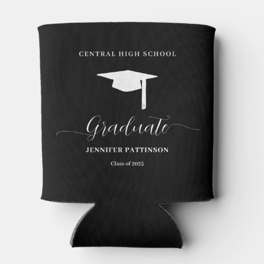 High School Graduate Modern Graduation Party Blikjeskoeler (Achterkant)