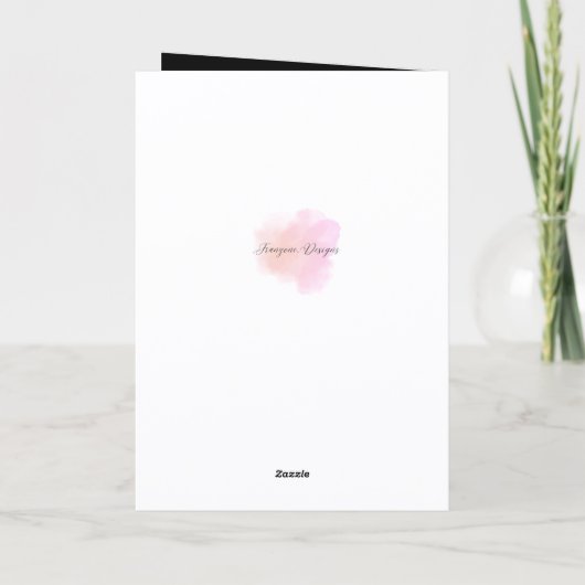 High School Graduation, Folded Greeting Card Kaart (Achterkant)