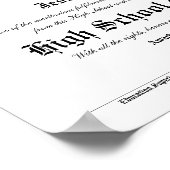 High School Graduation Graduate Diploma Poster (Hoek)