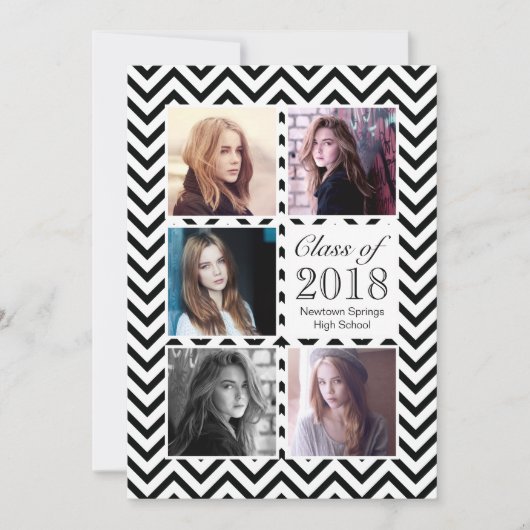 High School Graduation Party Dinner Fotosjabloon Kaart (Voorkant)