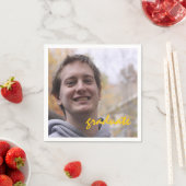 High School Graduation Party Geel Afstuderen Foto Servet (Insitu)