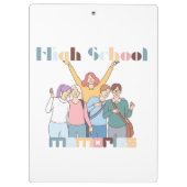 High School Herinneringen Vrienden Illustratie Klembord (Achterkant)
