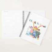 High School Herinneringen Vrienden Illustratie Planner (Display)