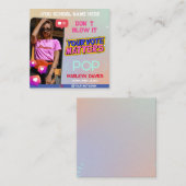 High School Homecoming Koningin Vote Campagne Flye Informatiekaartje (Voorkant / Achterkant)