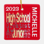 High School Junior Extraordinaire CUSTOM Keramisch Ornament (Voorkant)