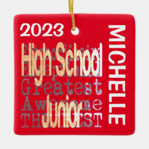 High School Junior Extraordinaire CUSTOM Keramisch Ornament